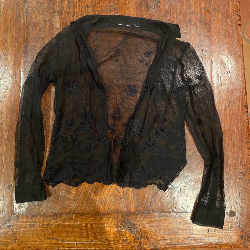 Gorgeous sheer black shirt